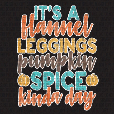 Transfer - Flannel Leggings & Pumpkin Spice