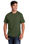 Port & Co 50/50 short sleeve: Olive Drab Green Heather