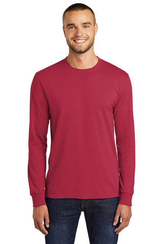 Port & Co 50/50  Long Sleeve: Red
