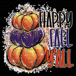 Transfer - Happy Fall Yall purple and orange