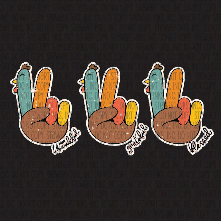 Transfer -Hand Turkeys – Stewart Inks