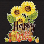 Transfer - Happy Fall Sunflowers