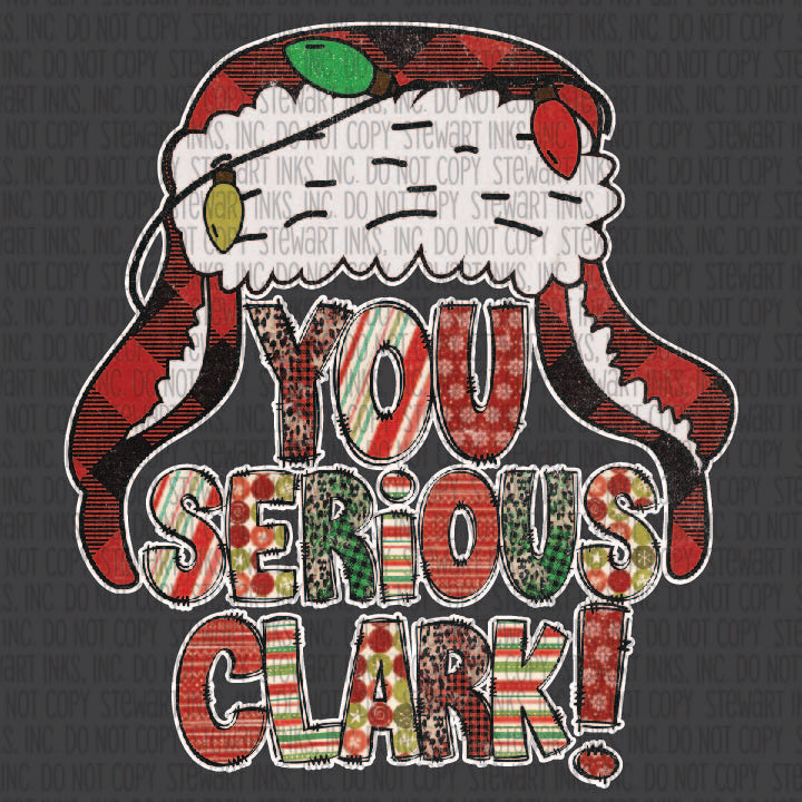 Transfer - You Serious Clark with pattern letters – Stewart Inks