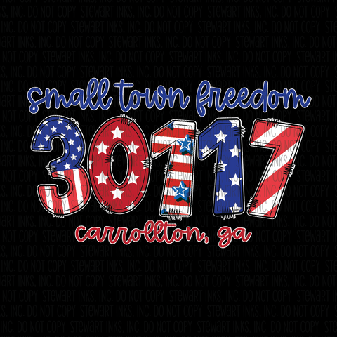 Transfer - Patriotic Zip Code Custom