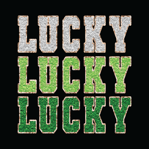 Transfer - Lucky Stacked Chenille