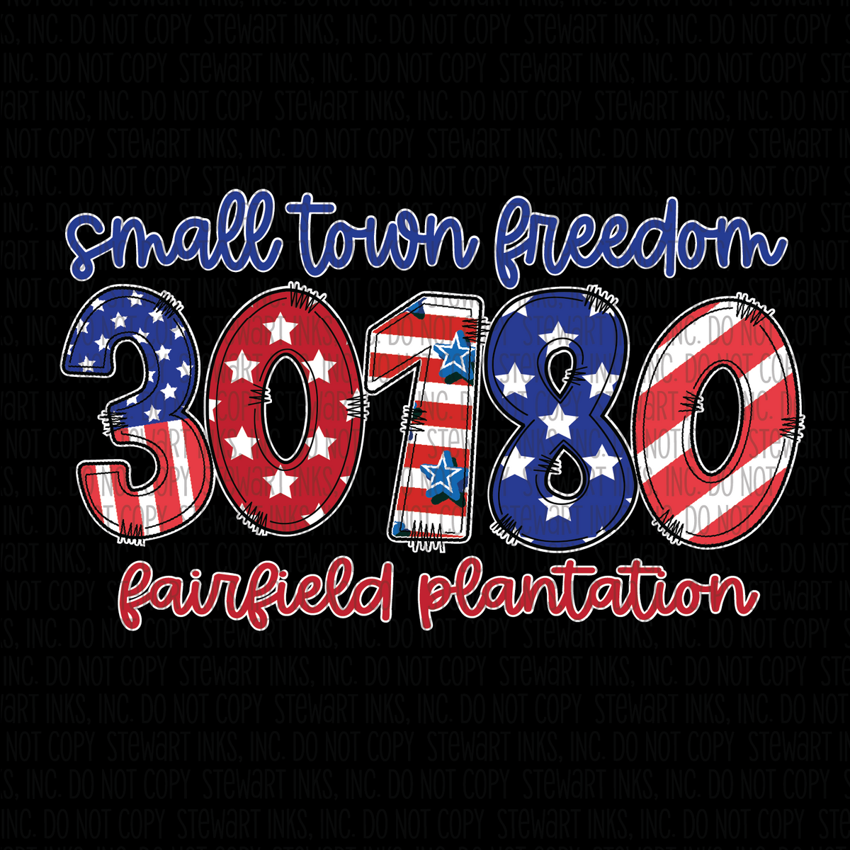 Transfer - Patriotic Zip Code 30180 Farifield – Stewart Inks