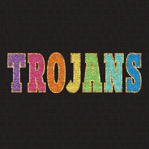 Transfer - School Chenille Trojans