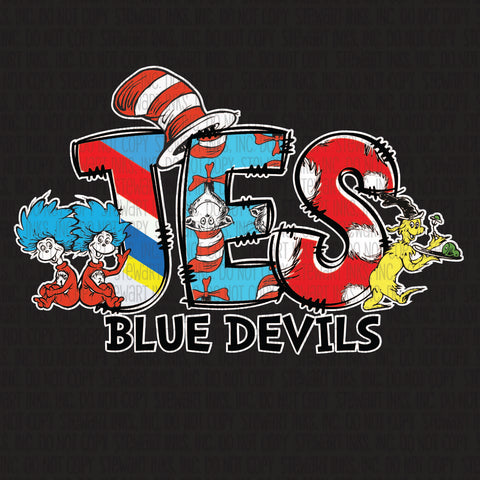 Transfer - School Seuss JES Blue Devils