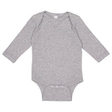 Rabbit Skin Long Sleeve Onesie: Heather