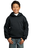 port & company pullover hoody youth jet black