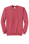 Port & Co Crewneck Sweatshirt -  Heather Red