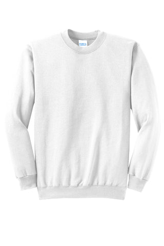 Port & Co Crewneck Sweatshirt -White