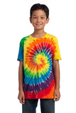 port & company rainbow tie dye youth