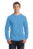 port&company long sleeve adult aquatic blue