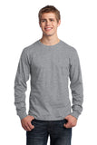 port&company long sleeve adult athletic heather