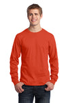 port&company long sleeve adult orange