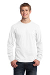 port & co long sleeve 50/50 white