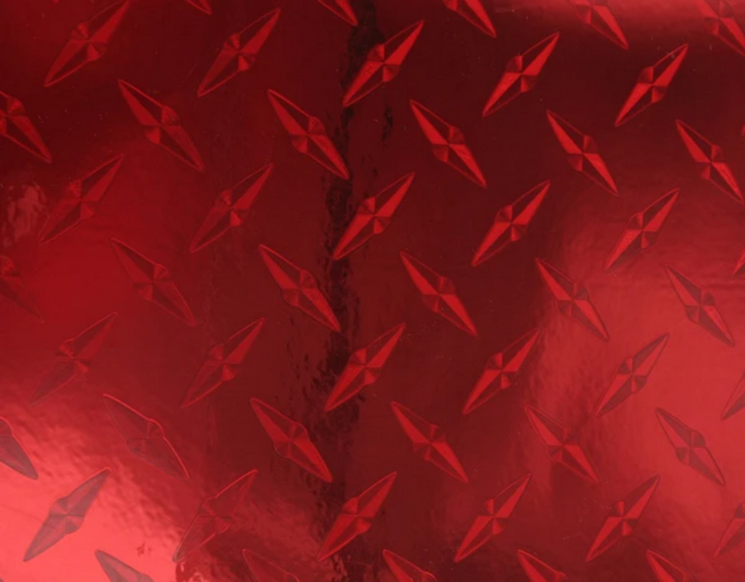 Red Diamond Plate Background