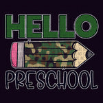 Transfer - Camo Pencil Hello Pre School