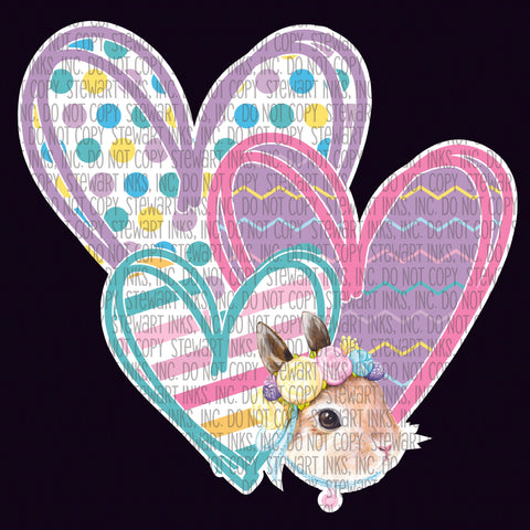 Transfer - Easter Hearts Bunny