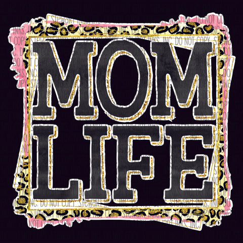 Transfer - Mom Life Leopard Frame