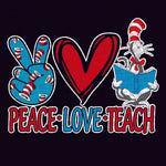 Transfer - Peace Love Teach Cat In The Hat Two