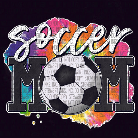 Transfer - Soccer Mom Tie Dye BG