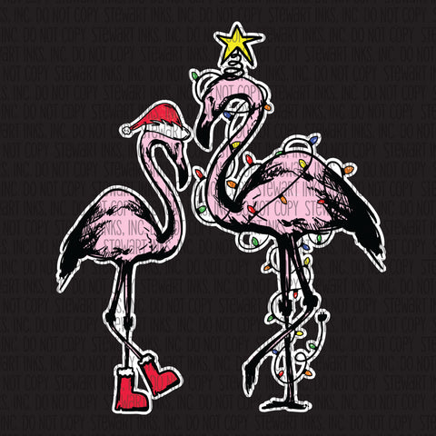 Transfer - Flamingo Christmas