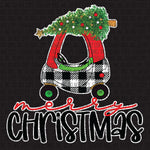 Transfer - Merry Christmas Kids Car plaid