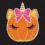 Transfer - Unicorn Pumpkin Bow