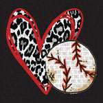 Transfer - Baseball Heart Leopard
