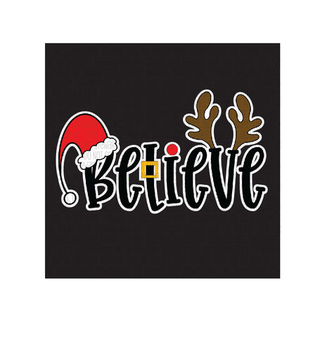 Transfer - Believe Antlers & Santa Hat