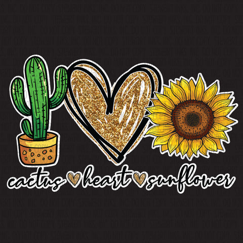 Transfer - Peace Love & Cactus Flower