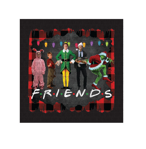 Transfer - Christmas Friends Plaid