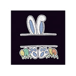 Transfer - Bunny Monogram Blue