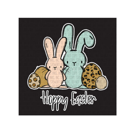 Transfer - Hoppy Easter: Two Bunnies