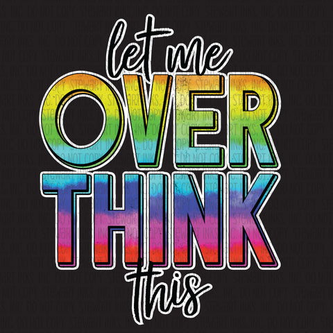 Transfer - Overthink this Rainbow