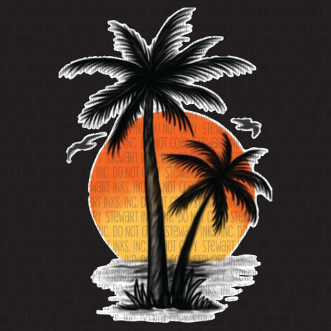 Transfer - Palm Tree Sunset