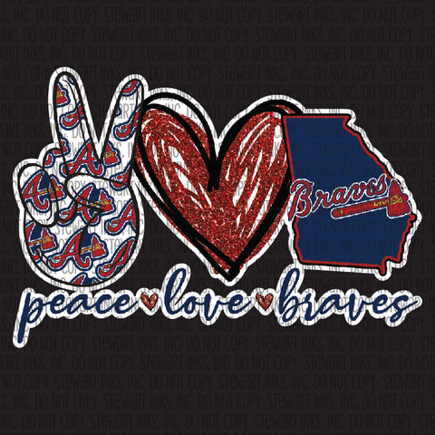 Transfer - Atlanta Braves Peace Love