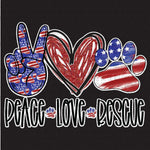 Transfer - Peace Love & Rescue Flag