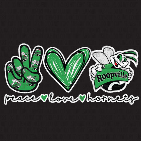 Transfer - Roopville Hornets Peace Love