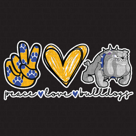 Transfer - Whitesburg Bulldogs Peace Love